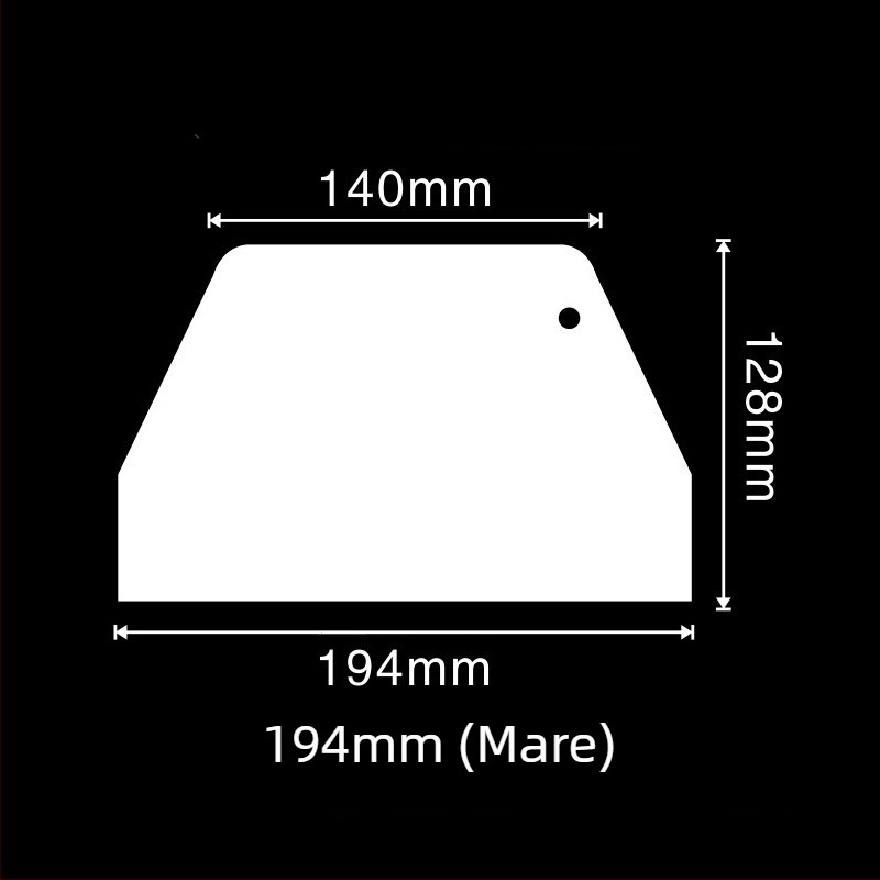 Spatulă din plastic pentru coacere, mare, în formă trapezoidală, pentru creme de tort, ciocolată și foi de orez