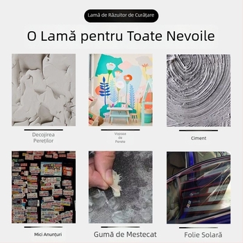 Lama de curățare din oțel inoxidabil pentru îndepărtarea adezivului și curățarea rosturilor pe podele din marmură
