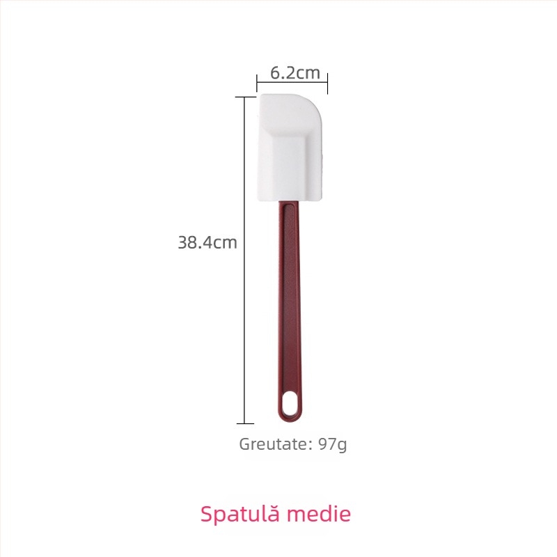 Set de 3 spatule din silicon rezistente la temperaturi înalte pentru coacere – spatulă pentru unt și cremă