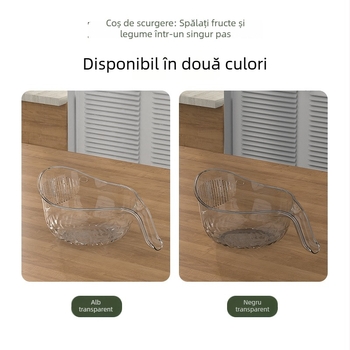 Coș de scurgere multifuncțional pentru spălarea orezului, legumelor și fructelor