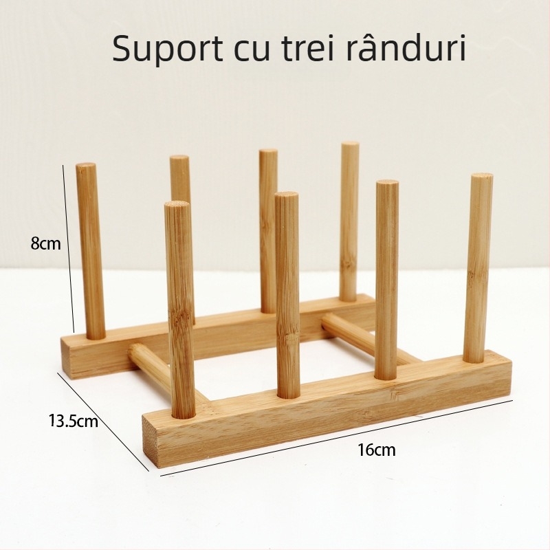 Placemat din bambus perforat, pătrat, suport pentru farfurii și cești, izolație termică