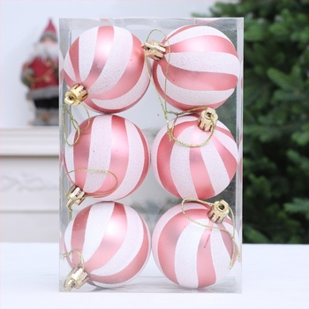Ornament spiral pentru bradul de Crăciun – minge decorativă pictată