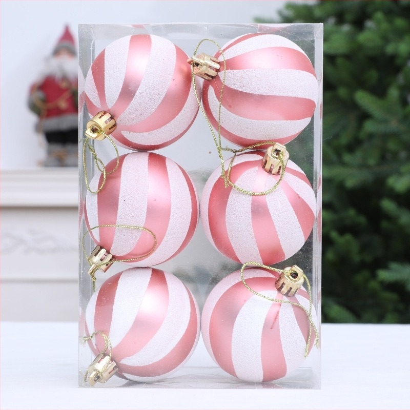 Ornament spiral pentru bradul de Crăciun – minge decorativă pictată