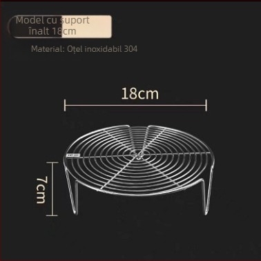 Raft de aburi din oțel inoxidabil 316, de calitate alimentară, pentru ouă, pentru wok, mare, cu picioare înalte