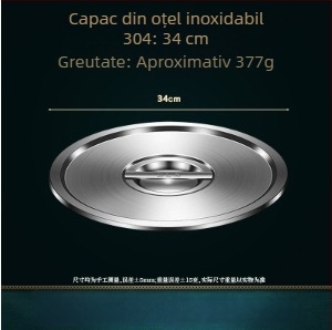 Capac din oțel inoxidabil 304, de calitate alimentară, pentru oală, multifuncțional, robust pentru uz casnic