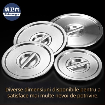 Capac din oțel inoxidabil 304, de calitate alimentară, pentru oală, multifuncțional, robust pentru uz casnic