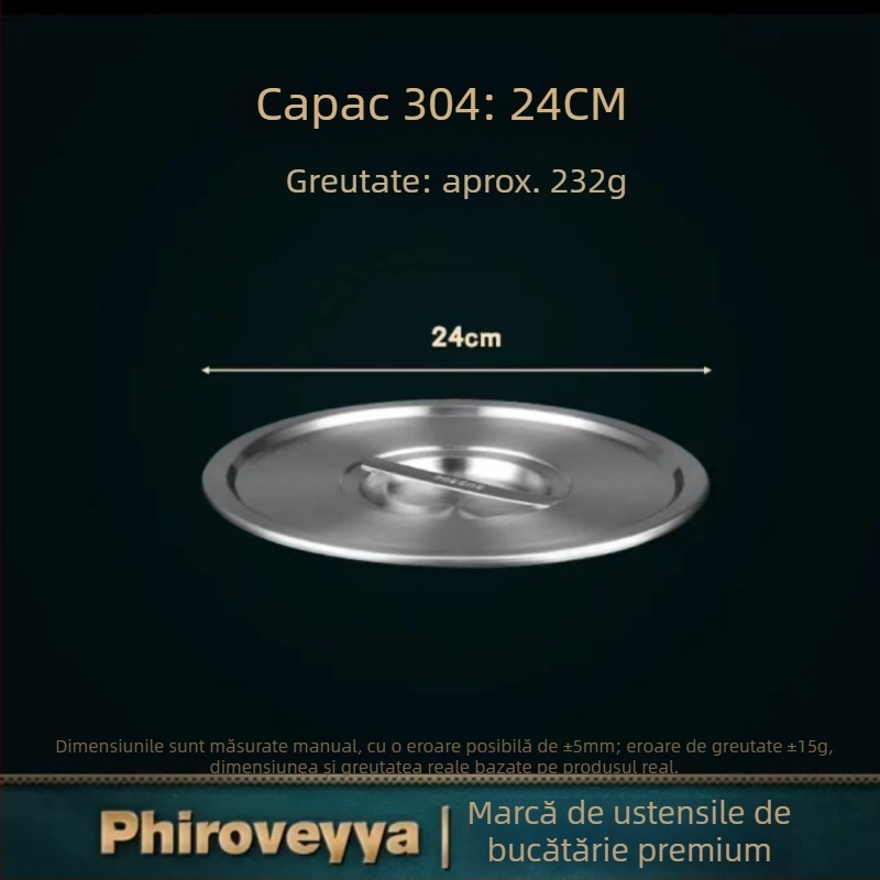 Capac din oțel inoxidabil 304, de calitate alimentară, pentru oală, multifuncțional, robust pentru uz casnic