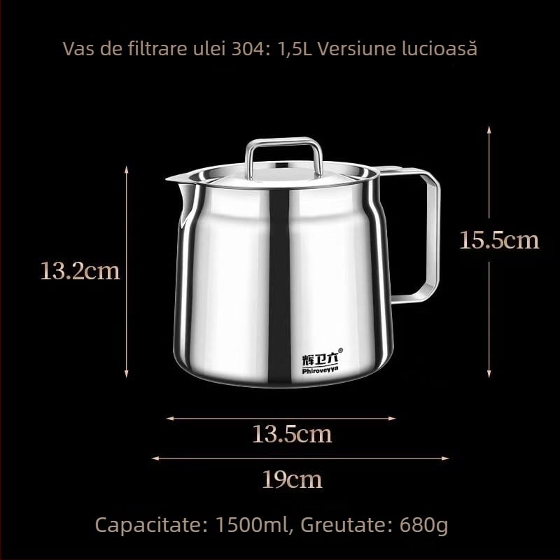 Capac din oțel inoxidabil 304, de calitate alimentară, pentru oală, multifuncțional, robust pentru uz casnic