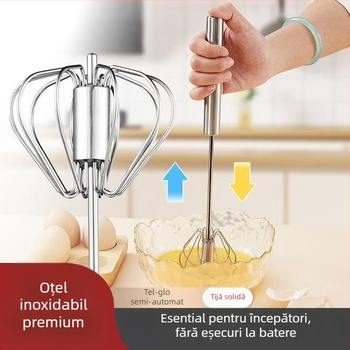 Bețișor din oțel inoxidabil, semi-automat, mixer manual pentru ouă și smântână, dimensiuni 10, 12 sau 14 inci