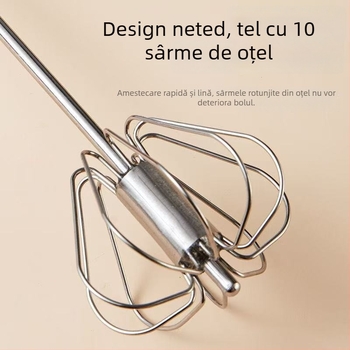 Bețișor din oțel inoxidabil, semi-automat, mixer manual pentru ouă și smântână, dimensiuni 10, 12 sau 14 inci