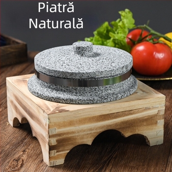 Oală de piatră pentru bibimbap și supe — oală ceramică în stil coreean pentru aragaz cu gaz