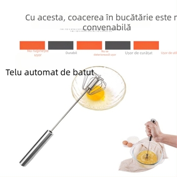Bețișor din oțel inoxidabil – tel manual pentru ouă și smântână, ușor de folosit, durabil