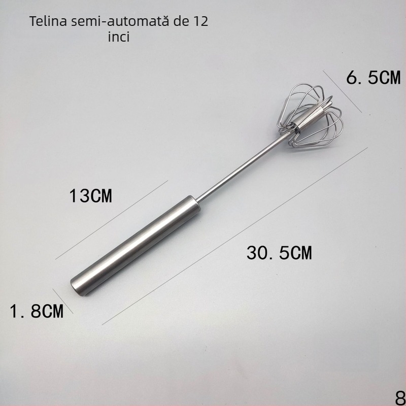 Bețișor din oțel inoxidabil – tel manual pentru ouă și smântână, ușor de folosit, durabil