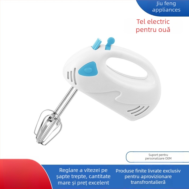 Mixer electric de mână pentru uz casnic – tel pentru ouă și frământat aluat, compact și multifuncțional