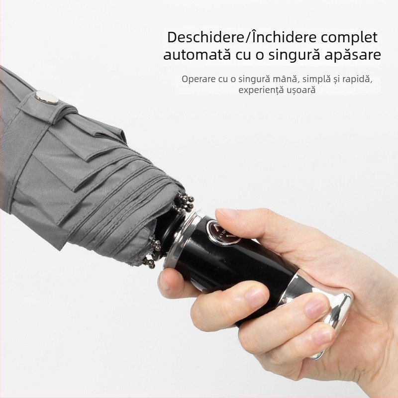 Umbrelă automată, pliabilă, mare, cu 10 brațe, rezistentă la vânt, umbrelă de afaceri premium