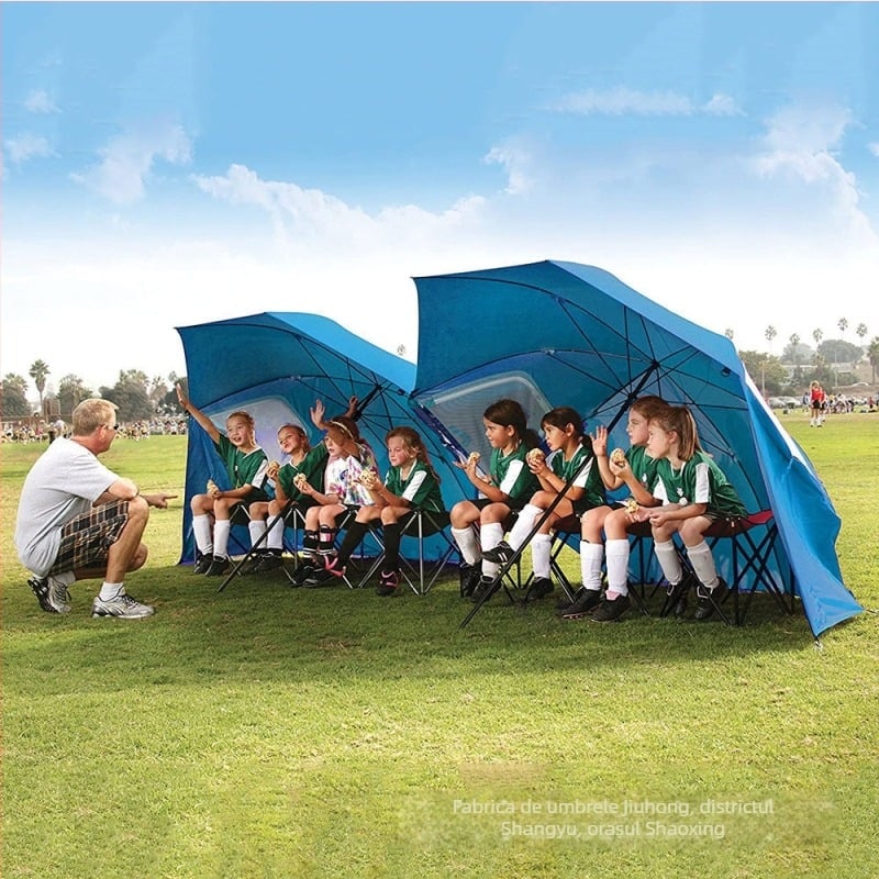 Umbrelă de plajă portabilă, cort multifuncțional pentru camping în aer liber
