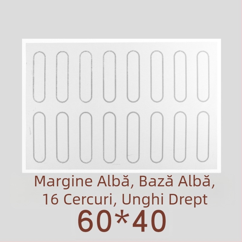 Covoraș de copt din silicon cu fibre de sticlă, antiaderent, rezistent la temperaturi înalte