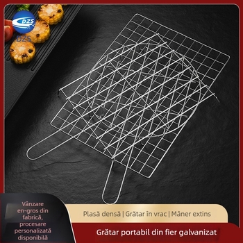 Plasă din oțel inoxidabil pentru exterior, gril pentru carne și pește, suport de răcire pentru pâine și biscuiți, încălzitor de ceai