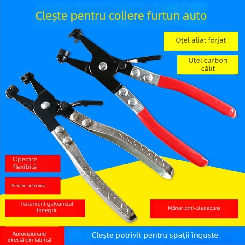 Clește pentru furtun de apă auto, gură dreaptă