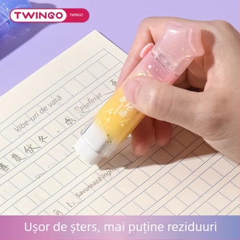 Guma de șters cu nuanțe gradient, motiv de constelație, retractabilă, pentru artă și desen, fără reziduuri, nu lasă urme