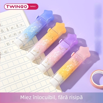 Guma de șters cu nuanțe gradient, motiv de constelație, retractabilă, pentru artă și desen, fără reziduuri, nu lasă urme