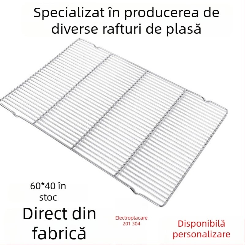 Grilă din oțel inoxidabil pentru coacere și răcire – grilă pentru prăjituri și pâine