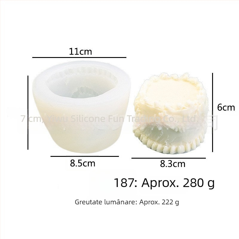 Formă din silicon pentru tort, inimă, decor fondant, ciocolată și lumânări