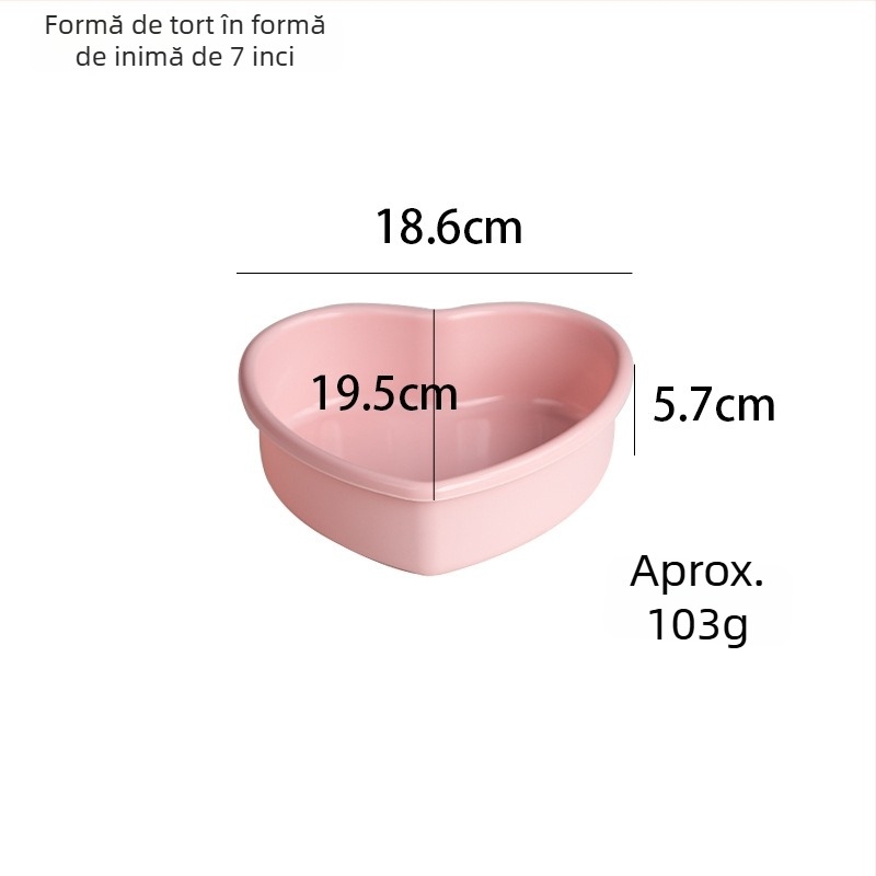 Formă de copt din silicon, inimă, pentru prăjituri în straturi și mousse, DIY