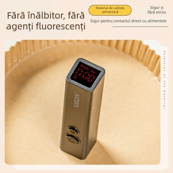 Hârtie de copt absorbantă pentru air fryer și cuptor, tavă de pizza din hârtie, pergament anti-ulei pentru coacere acasă