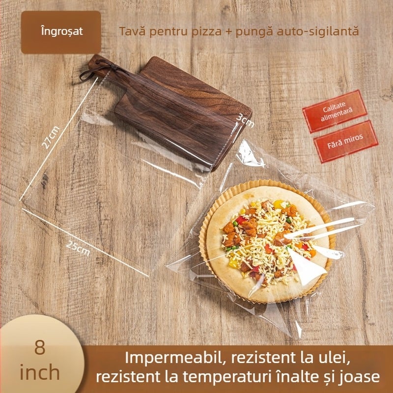 Hârtie de copt absorbantă pentru air fryer și cuptor, tavă de pizza din hârtie, pergament anti-ulei pentru coacere acasă