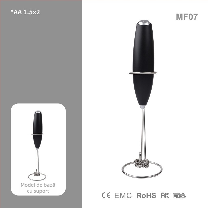 Mixer electric de mână pentru cafea și lapte, spumator de lapte, tel mic pentru ouă și frișcă