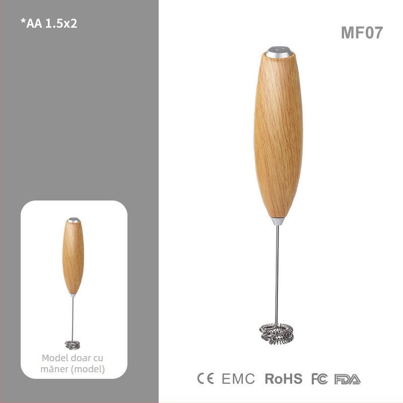 Mixer electric de mână pentru cafea și lapte, spumator de lapte, tel mic pentru ouă și frișcă