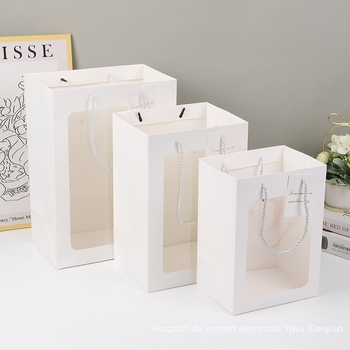 Genți de cadou personalizate și genți tote pentru Ziua Mamei, ambalaj premium în stil Instagram cu fereastră