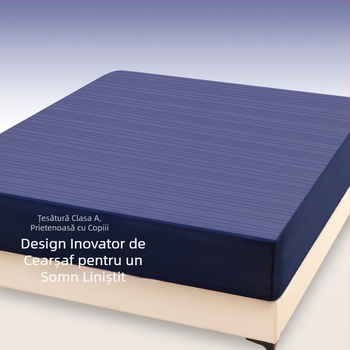 Ice Silk husă de pat și cearșaf cu elastic, răcoros vara, culoare solidă, dimensiune 1,5 m, protecție pentru saltea