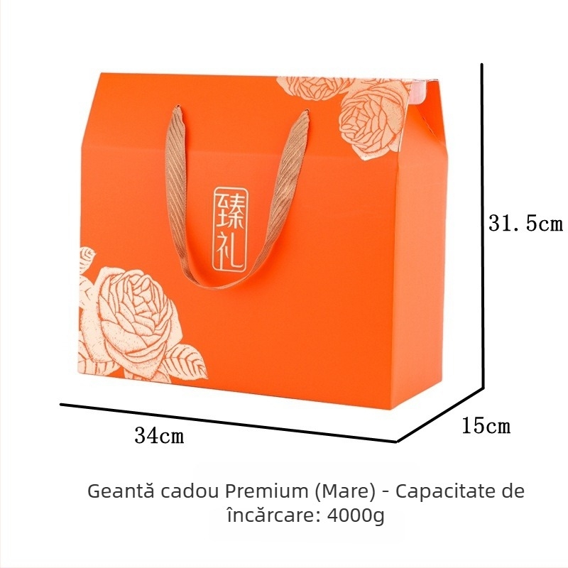 Set cadou din șase piese pentru produse gourmet: prăjituri, fructe și nuci, cu folie de aur