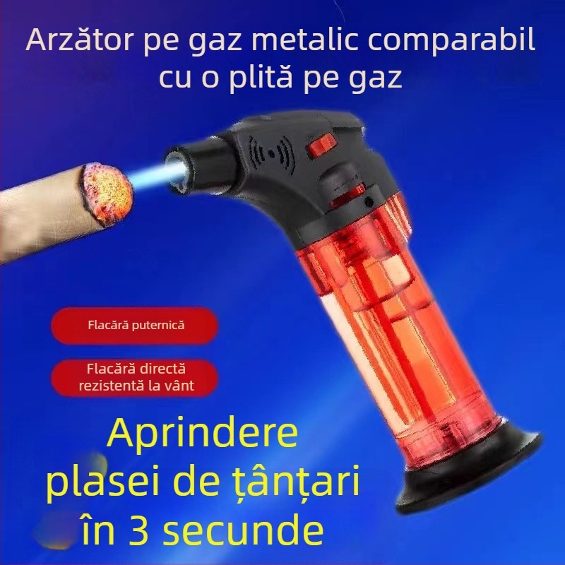 Brichetă transparentă cu cameră de aer, rezistentă la vânt, pentru grătar în aer liber și aprindere prin moxibustie
