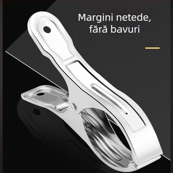 Clip de uscare din oțel inoxidabil — clip mare pentru plăpumi, haine, lenjerie, șosete și eșarfe; design rezistent la vânt