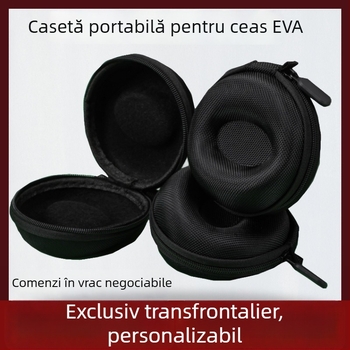 Cutie EVA pentru ceasuri, cutie universală impermeabilă pentru bijuterii, husă elegantă de călătorie pentru ceasuri mecanice