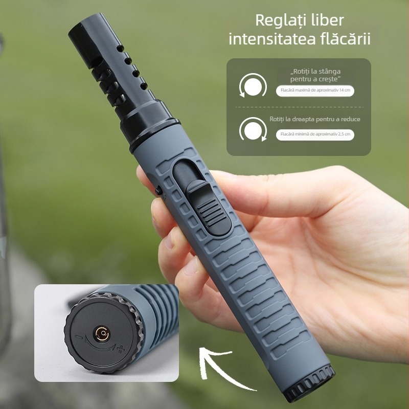 Aprinzător portabil pentru camping cu pistol de aprindere, accesorii pentru sobă, flamă BBQ și aprinzător gonflabil