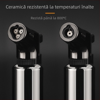 Torţă cu gaz butan, cu flacărare tripla, rezistentă la vânt, pentru bucătărie, casă și grădină; potrivită pentru moxibustie, ardere de lumânări și sudură