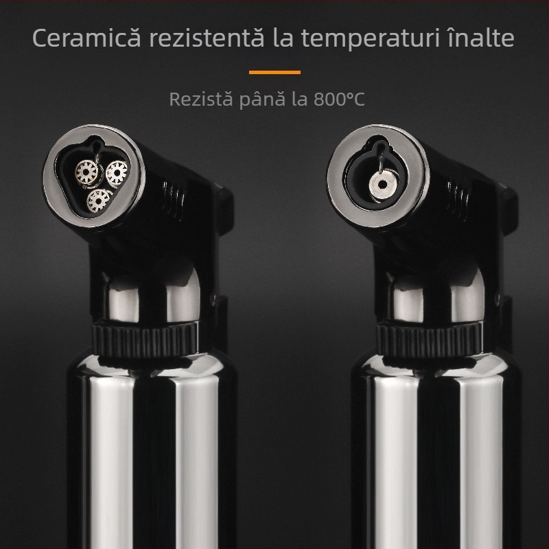 Torţă cu gaz butan, cu flacărare tripla, rezistentă la vânt, pentru bucătărie, casă și grădină; potrivită pentru moxibustie, ardere de lumânări și sudură