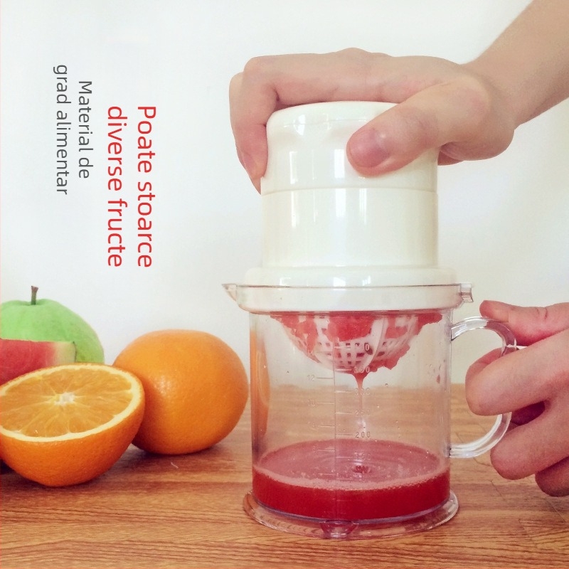 Storcător manual multifuncțional pentru uz casnic, storcător de fructe compact și extractor de suc, presă de portocale