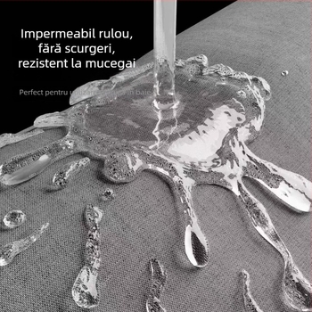 Set perdele de duș, montaj fără găuri, separator pentru baie, material impermeabil, antimucegai, perdea îngroșată