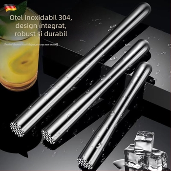 Zdrobitor din oțel inoxidabil pentru fructe, ciocan de lămâie, presă manuală pentru suc, instrument pentru ceai cu lapte