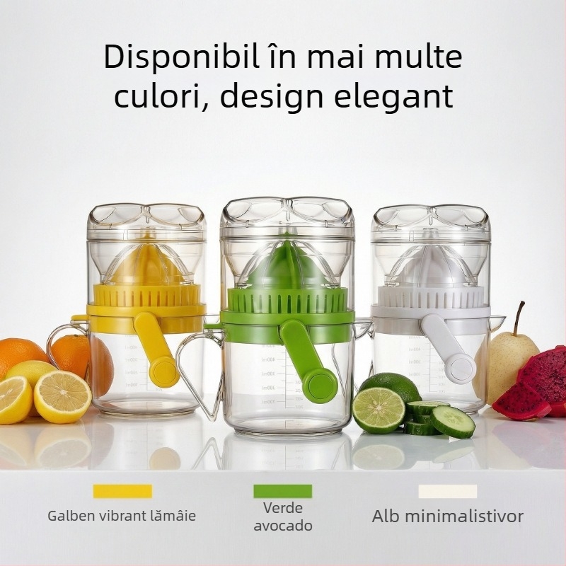 Storcător manual pentru uz casnic, mini storcător cu manivelă pentru portocale, presă de fructe pentru lămâi, suc proaspăt, fără curent