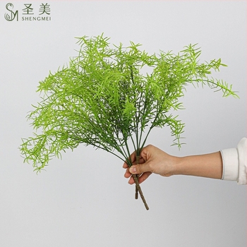 Ferigă artificială cu șapte frunze mari, decor de nuntă și perete vegetal