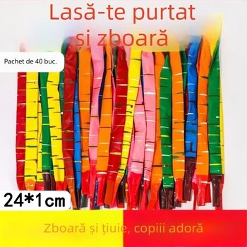 Set de 40 baloane rachetă pentru copii, care zboară și scot sunete