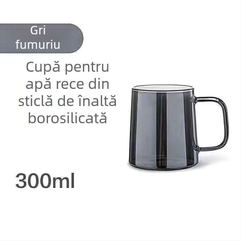 Set din sticlă borosilikată transparentă: ceainic și sticlă pentru apă rece, cu capacitate mare
