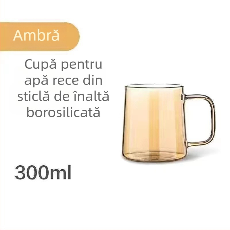 Set din sticlă borosilikată transparentă: ceainic și sticlă pentru apă rece, cu capacitate mare