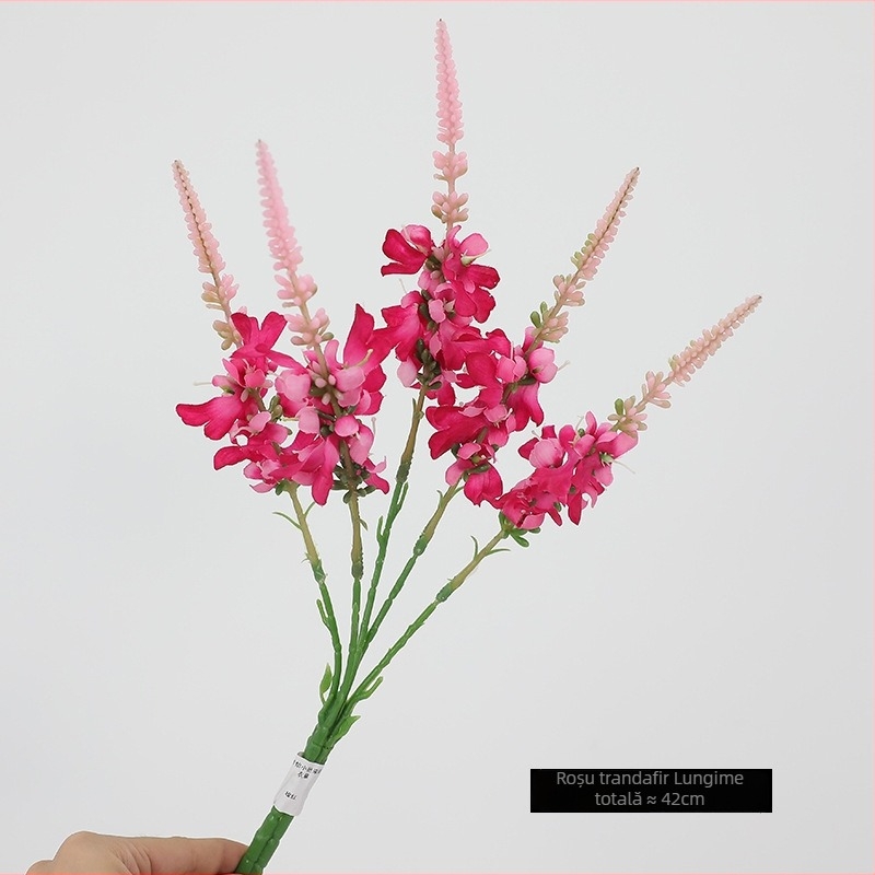 Buchet de flori de levănțică din mătase artificiale – flori pentru decor de nuntă și decor pe masă în interior